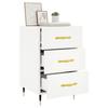 Exclusive House - White Bedside Table 40x40x66 Cm Engineered Wood