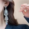 Ethnic Style New Arrivalretro Tassel Bell Earrings Women's Palace Inlaid Exaggerated Earrings Earrings