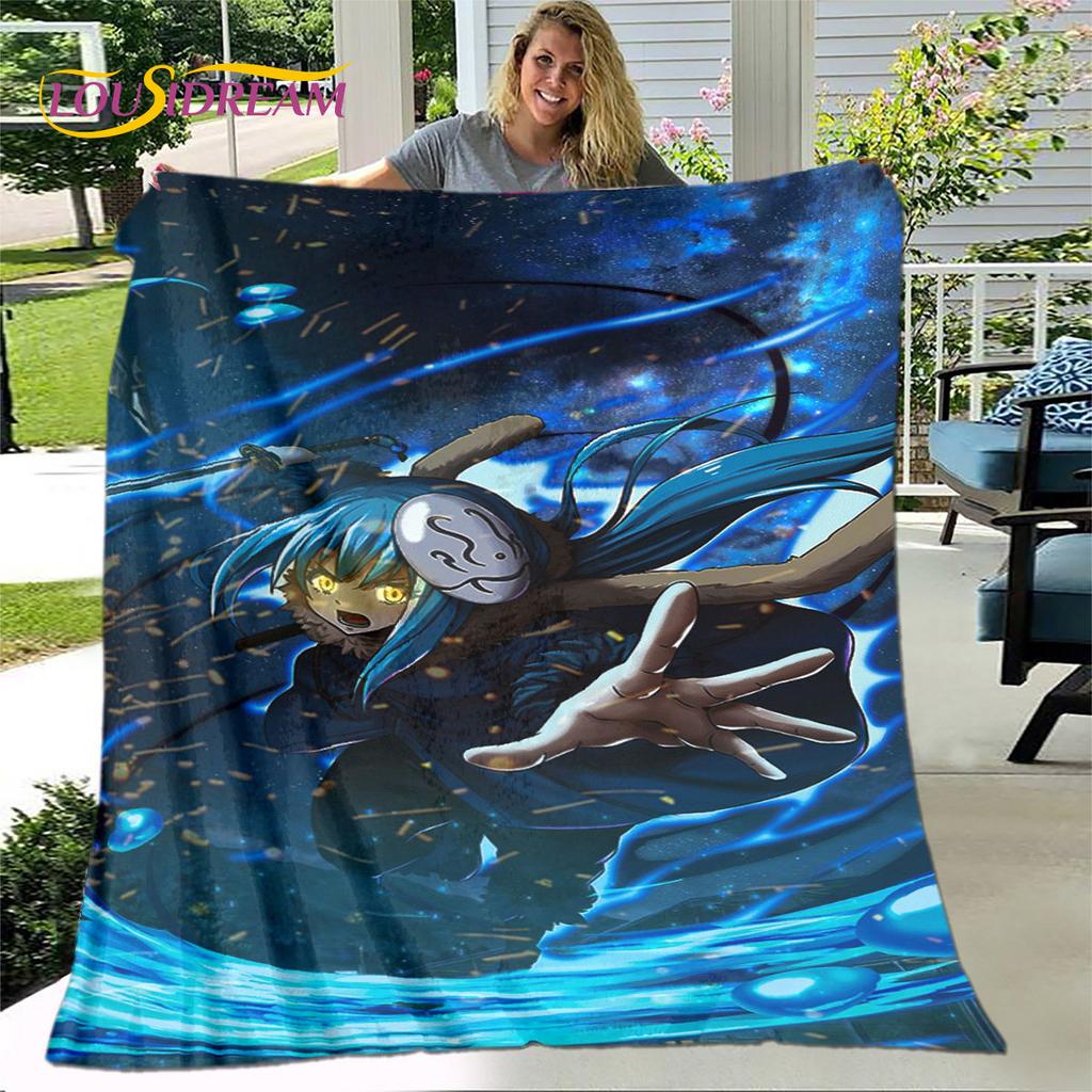 I Got Reincarnated As A Slime Anime Soft Plush Blanket,Flannel Blanket Throw Blanket for Living Room Bedroom Sofa Picnic Cover
