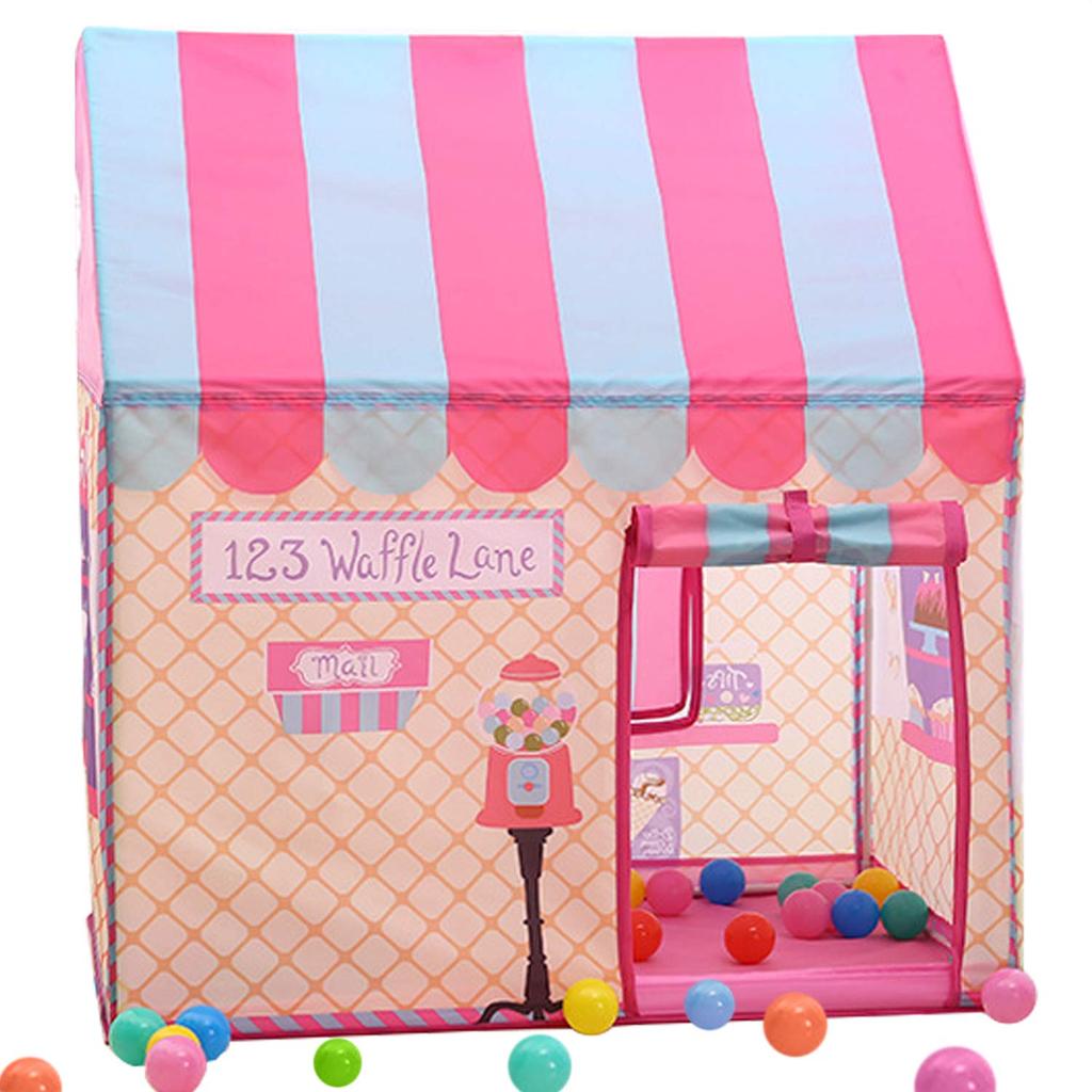 Yalufa Kids Tent Secret For Pretend Play Tent, Children's Tent, House, Foldable, Base, Playhouse, Indoors, Backyards, Parks, (Pink)
