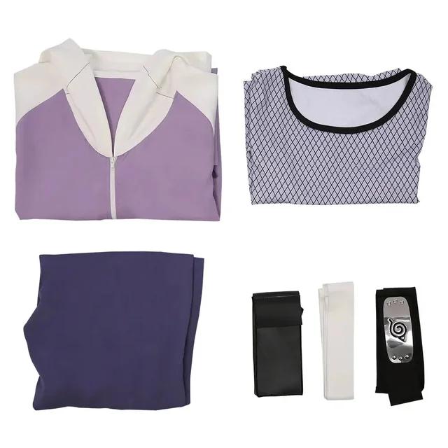 Hyuga Hinata Cosplay Anime Cosplay Dunkelviolett Lang Niedlich Perücke Hyuga Hinata Cosplay S&Other beige
