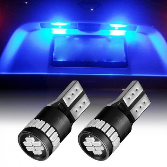 2x  T10 Super Bright LED Universal T10 194 168 Dome Map Blue Bulb 2825 EAH