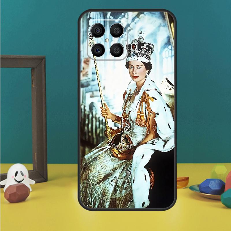 England Queen Elizabeth II Case For Honor 200 Pro X9b X9a X8b X8a X8 X9 X9c 50 70 90 Lite Honor Magic 5 6 7 Pro Cover