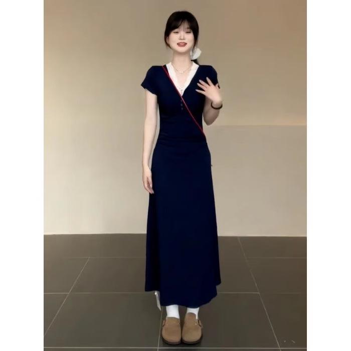 Elegant Slimming Lace-Trimmed Summer Dress 2026 2XL