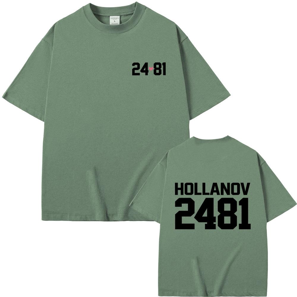 Heated Rivalry Shane Hollander Ilya Rozanov Hollanov 2481 Graphic Tshirt Men Women Clothing Casual Tshirt Male Vintage Tees