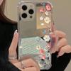 Cute Flowers Mirror Acrylic Soft Phone Case For iPhone 17 Pro Max 16 15 14 13 12 11 Pro 17 Air XS X XR 7 8 Plus Bumper Cover