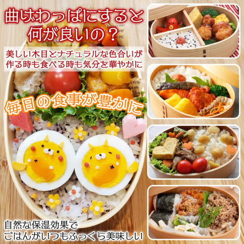 Bentwood Wappa (Wood Box) - White Wood (Yanagi Cedar) - Antibacterial, Moisturizing, Stylish (Wappa Only)