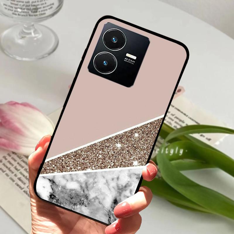 Pro Vivo Y22S 2022 Pouzdro Nárazuvzdorné Měkké TPU Silikonové Kryt Telefonu Pro Vivo Y22 Y 22 V2207 Y22S V2206 Funda Capa Kreslený Vivoy22