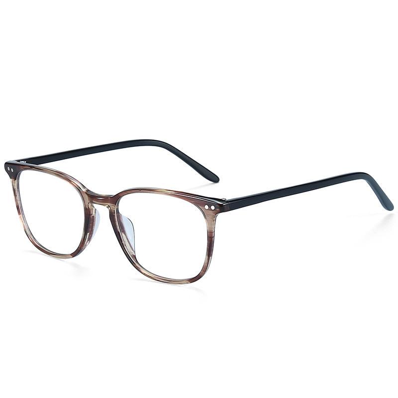 ZENOTTIC Casual Square Optical Prescription Eyeglasses Frames Unisex Ultralight Acetate All Day Comfort Spectacle Frame