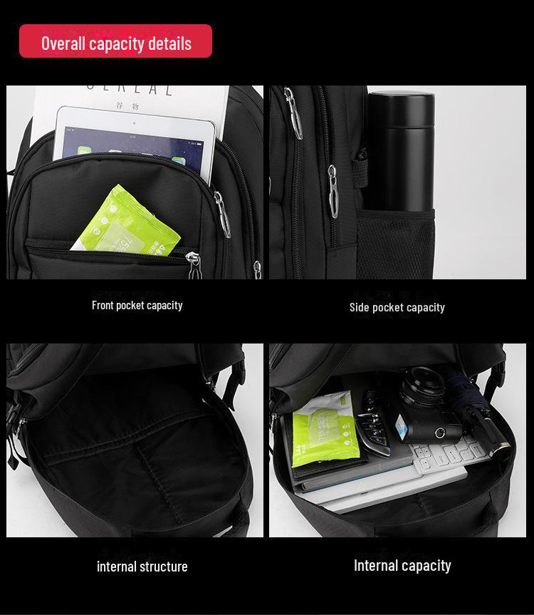 Large-Capacity Water-Repellent Oxford Backpack for Men - New Style School and Business Laptop Bag