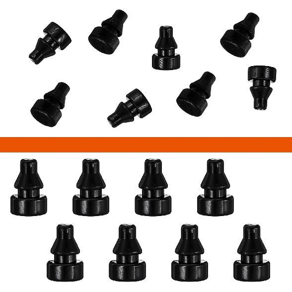 8Pcs Rubber Feet for Slow Cookers, Replaceable Slow Cooker Legs Pot Ert Accessories Prevent Scratches Marks and Damages Rubber Push-in Bumper, Black