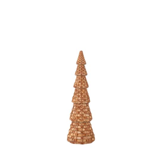 

Rattan Resin Christmas Tree Cone Natural Rattan Style Tabletop Christmas Tree Figurines for Winter Holiday Entryway Table Mantel Centerpiece A