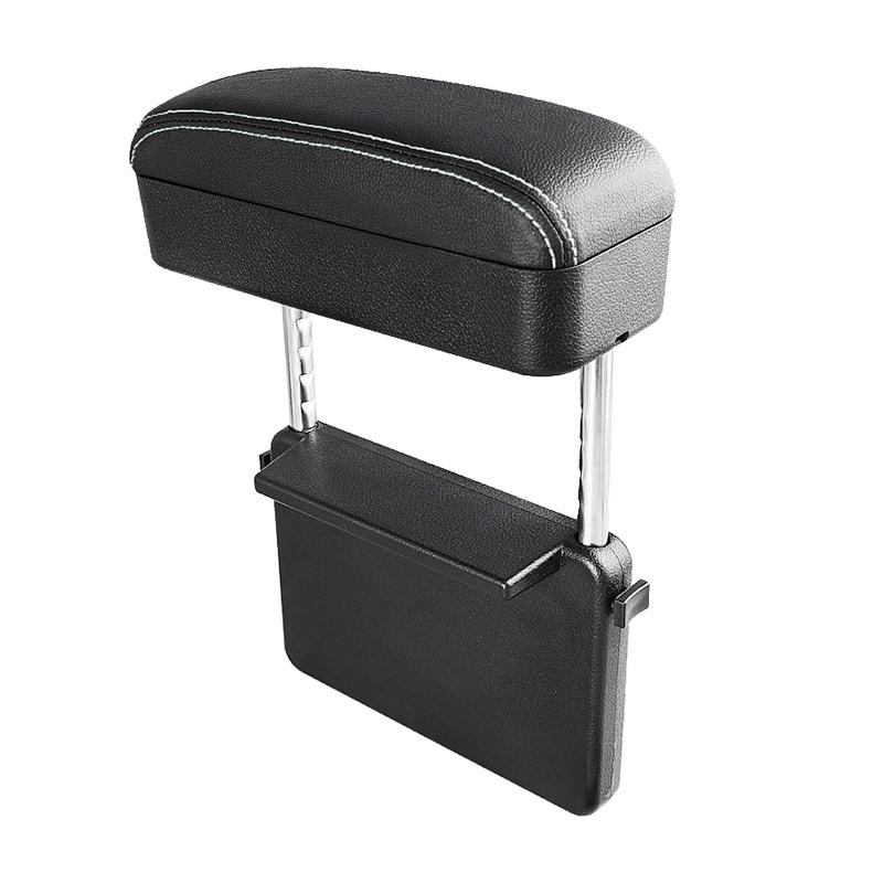 Car Armrest Box Adjustable Elbow Support Seat Gap Organizer Cushion Fit Cars SUV Truck Ergonomic Comfort Drive