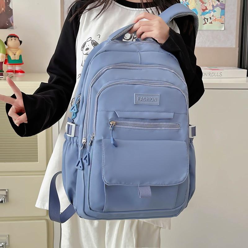 Schoolbag High Value Japanese Junior High School Large Capacity Schoolbag Female High School College Student Niche Backpack Simple Computer Backpack