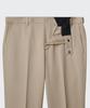 MUSINSA STANDARD Tapered Hidden Banding Crop Slacks [Beige]