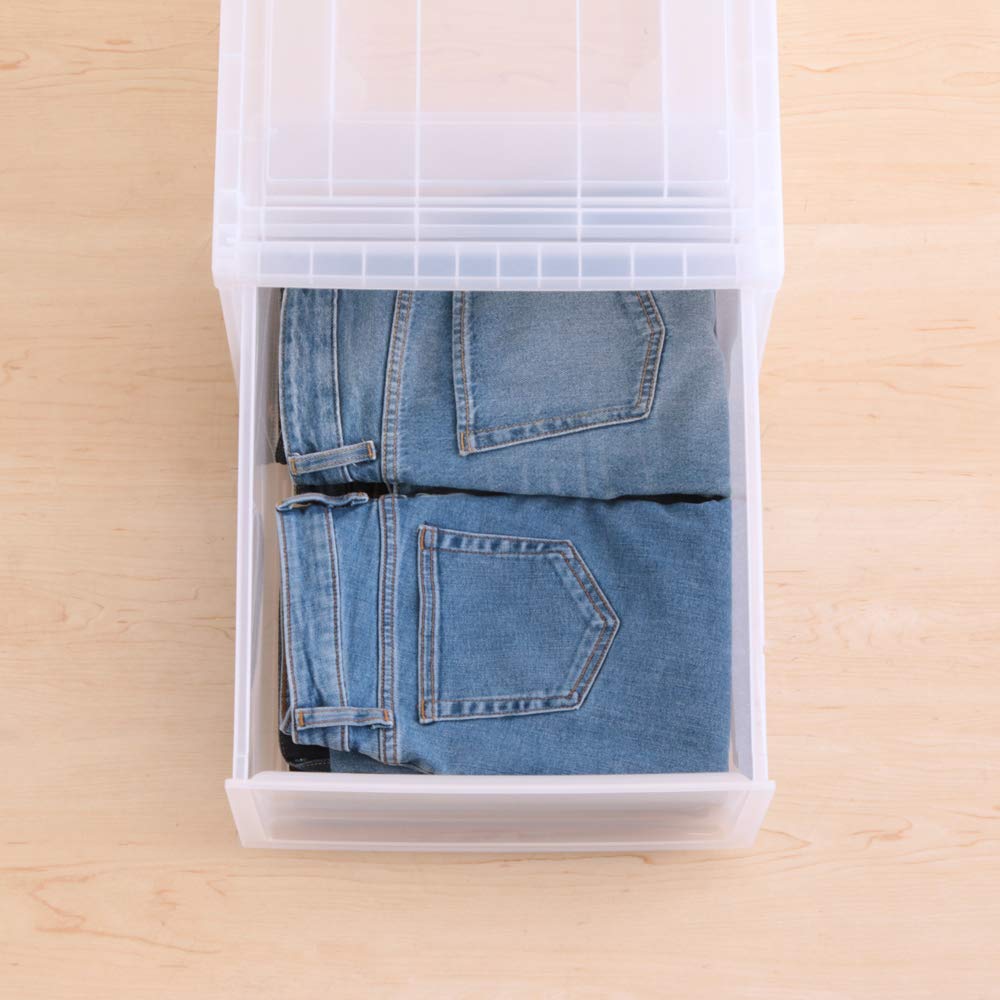 Iris Ohyama Storage Case Natural MD Size Closet Set of 3 (Deep) Walk-in MBC-MD