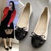 2025 Autumn Women's Retro Square Toe Slip-On Shoes with Bow