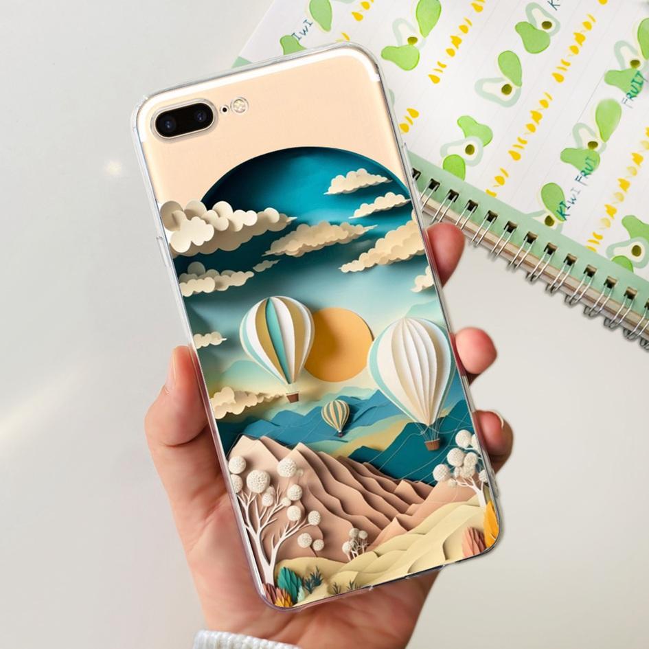 Case For Apple iPhone 7 8 Plus Cover Cute Butterfly Flower Silicone Soft Funda Protector Coque For iPhone 7 8 7plus 8plus Bumper