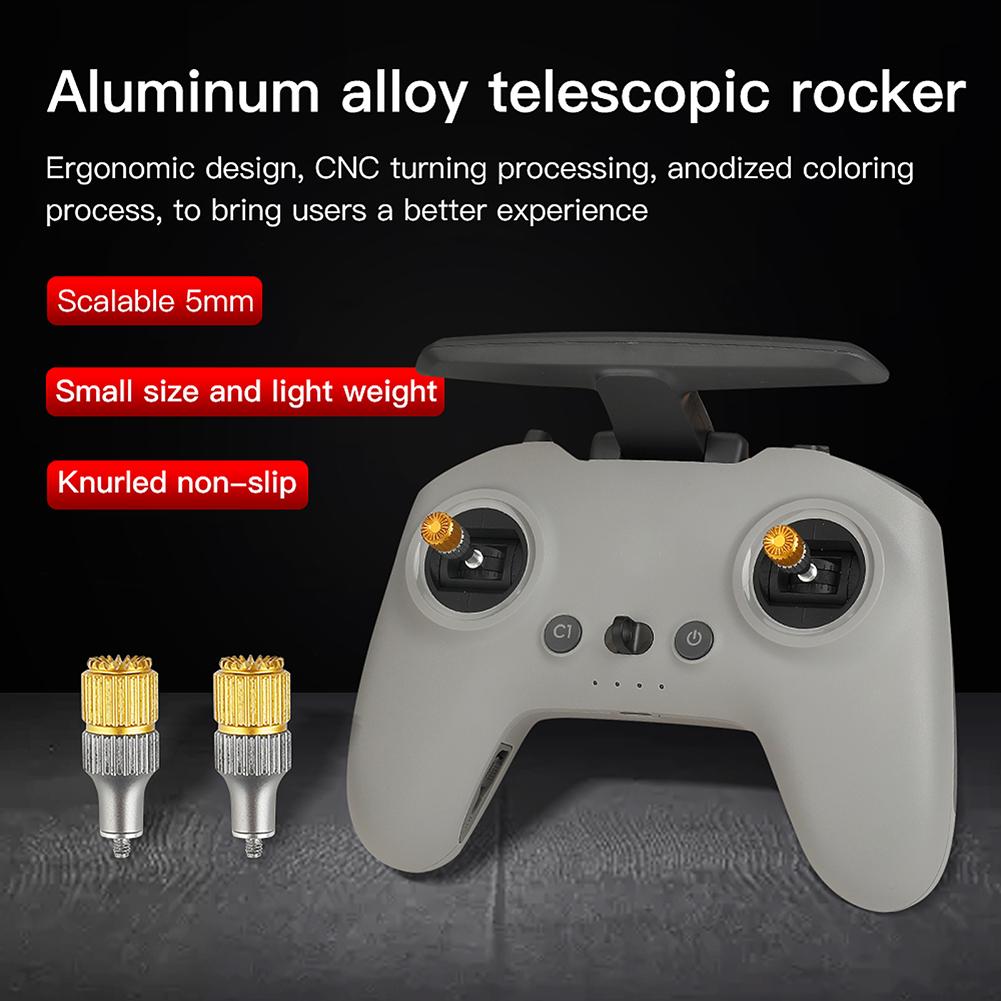 For DJI FPV Remote Control Controller Joystick Thumb Stick Rod Detachable Telescopic Thumb Control Sticks Rocker Drone Accessory