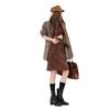 American Retro Suede Women's High Waist Slimming Bodycon Skirt for Autumn/Winter 2025