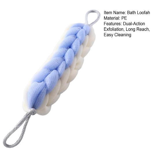 Mesh 2 In 1 Shower Loofah Sponge Soft Exfoliating Bar Back Cleaning