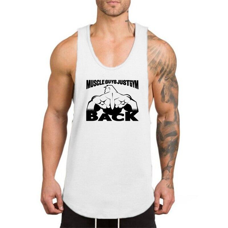Do The Work  Summer Bodybuilding Fitness Workout Gym Sports Mens Letter Printed Fashion Casual Breathable O-neck Pure Cotton Vest