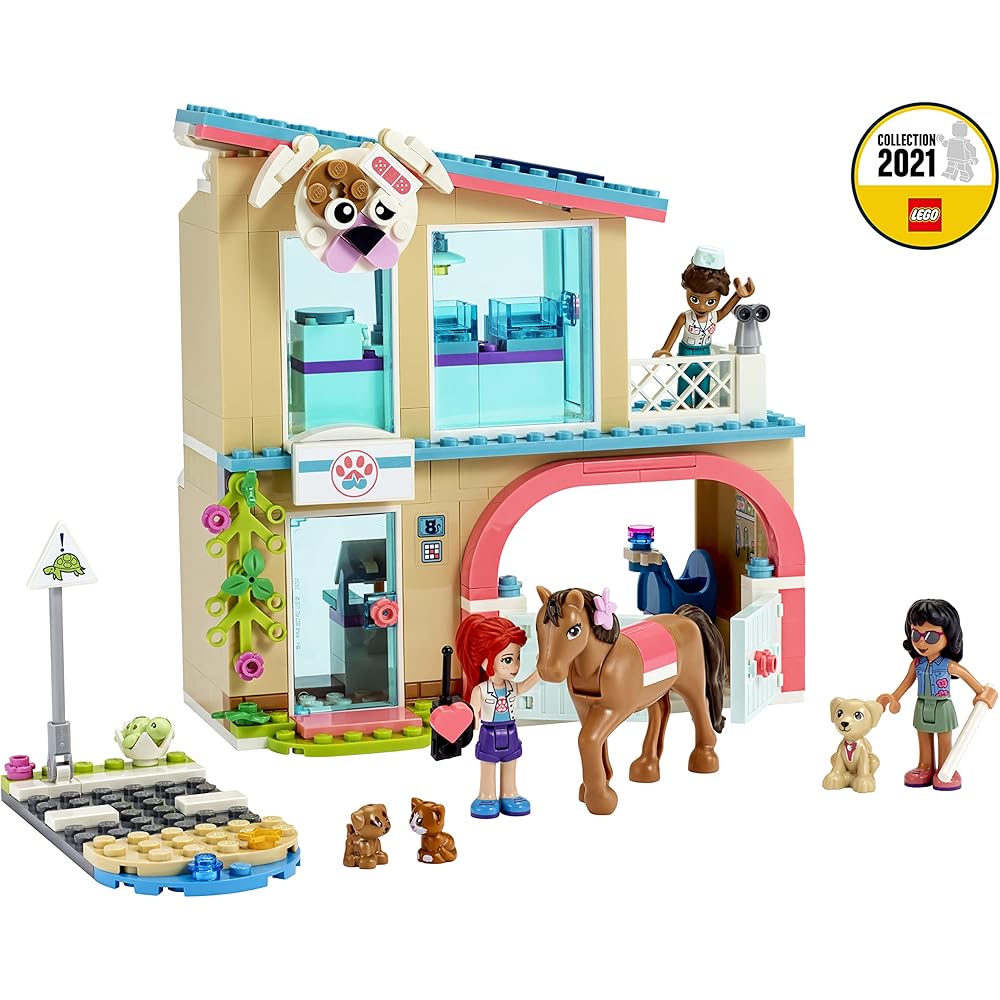 LEGO Friends Heartlake City Animal Clinic Set 41446 with Mini Figures and Accessories