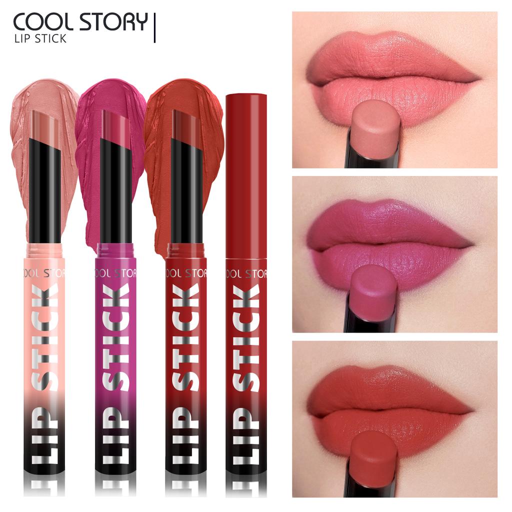 8 Colors Matte Lipstick Pencil Waterproof Long Lasting Non-Stick Cup Lip Stain Tint Beauty Nude Lipstick Pen Makeup Cosmetics