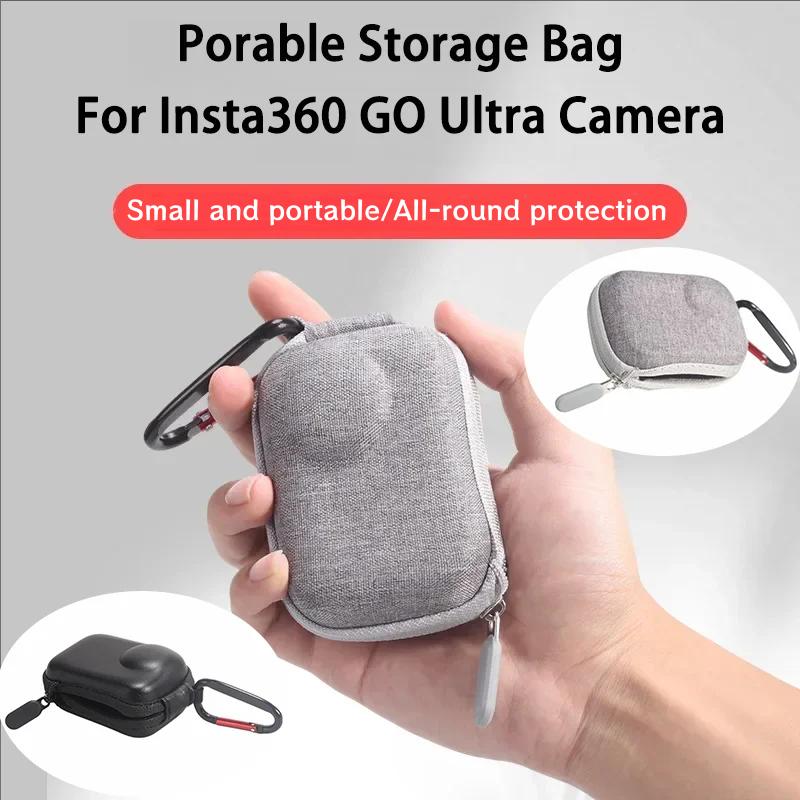 For Insta161 GO Ultra Protective Storage Bag Sports Camera Mini Organizer Case With Hook Portable Travel Storage Bag Accessories