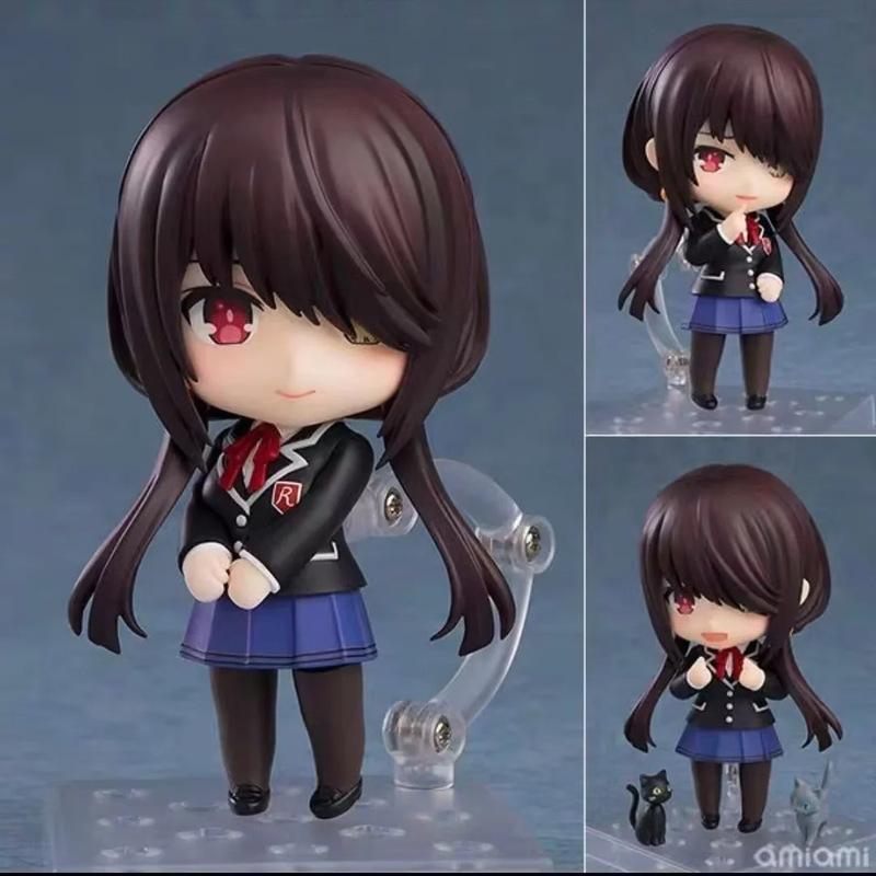 10CM Anime Date A Live V Tokisaki Kurumi Figure (#2455) School Uniform Ver Aciton Figure OB11 Figure Toy Doll Collection Gift PVC