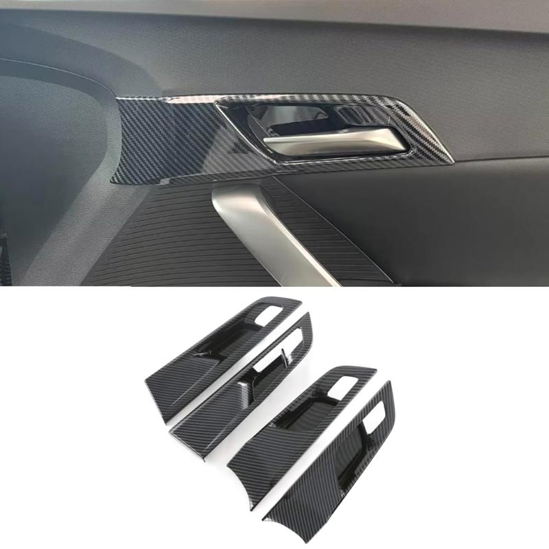 Odolný kryt vnitřní kliky dveří ve stylu uhlíkových vláken pro auto, nálepka na úchytku, lem, chránič rámu pro MGMulan