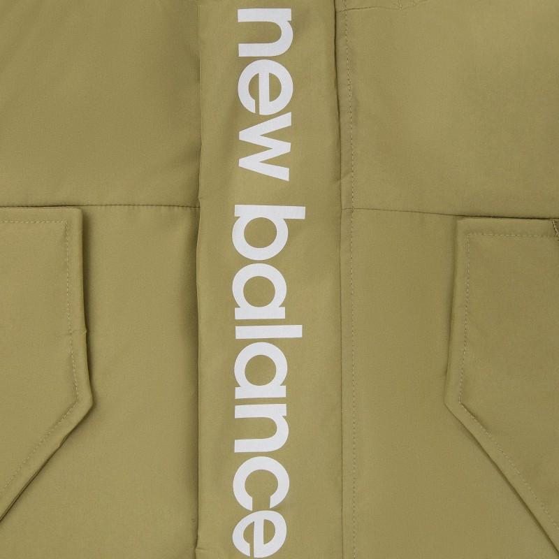 New Balance Down Jackets Men's Dark Green Hooded Moderate AMJ04356-OV