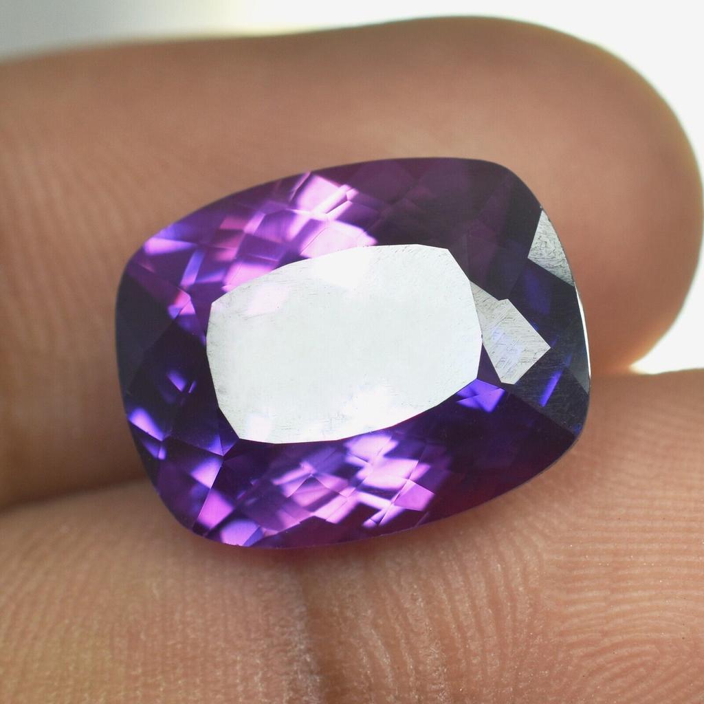 Natural Purple Tanzanite Loose Gemstone Cushion Cut 8.30 Ct for Jewelry Making and Gem Collections