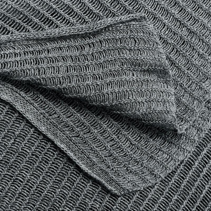 Mocana Women's Textured Hollow-Out Long Sleeve Knit Blouse