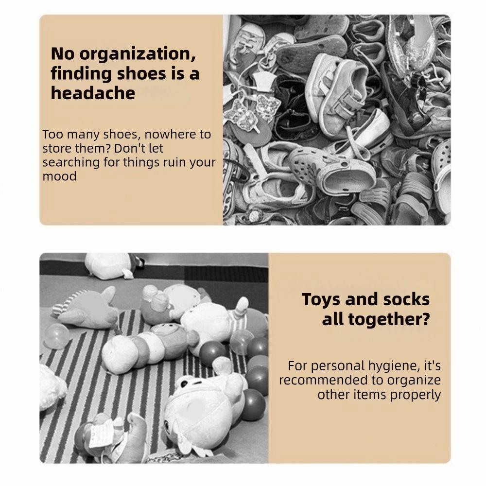 Large Capacity Under Bed Shoe Storage Box 12 Grids Shoes Organizer Shoe Storage Bin  Bedroom