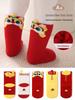 Baby's First New Year Red Socks - Chinese Style for Boys & Girls, Mid-calf, Cotton, Perfect for First Birthday & 100 Days Celebration