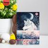 32pcs, Animal Moon Postcards, Wall Stickers, Message Cards, Cards, DIY Postcards, Souvenir Postcards, Holiday Decorations