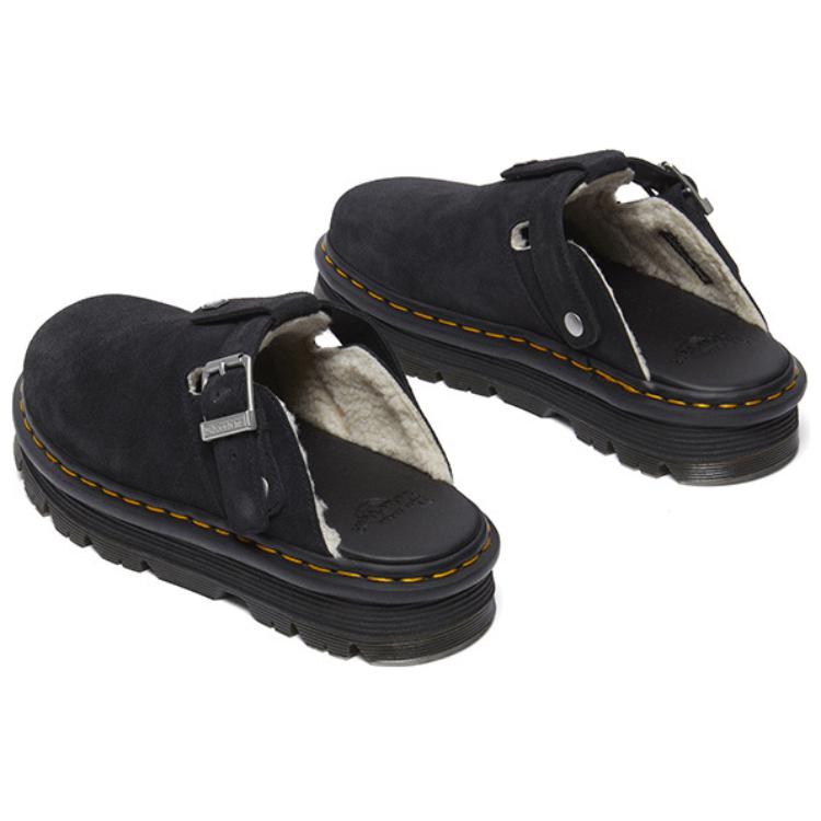 Dr. Martens Fashion Versatile Anti-Wear Closed-Toe Slippers Unisex Footwear Black 31938001