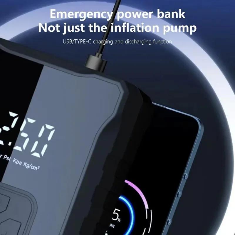 Car Air Compressor 150PSI Car Air Pump Multifunction Electric Tire Inflator Digital Display Motorcycle Bicycle Inflator Pump