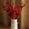 1/3pcs Artificial Flowers Plum Blossom Peach Branch Silk Home Room Wedding Party Garden Decorations Christmas Wreath Accessories