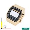 Für Casio A168 Gehäusemodifikation Ganzmetallgehäuse A168WGG-1B A168WEM Armband Lünette Wasserdichter Ring-Kit Massiver Edelstahl Mod-Kit