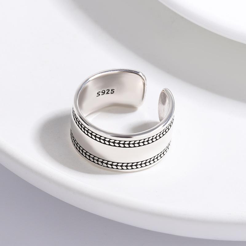 925 Silver Smooth Surface Simple Rings For Women Wedding Luxury Jewelry Accessories Envío Gratis Jewellery