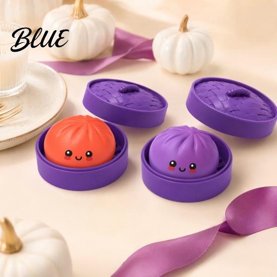 Simulated Bun Stress Toy Halloween Ghost Dumpling Squeeze Toy Soft Stretchy Slow Rebound