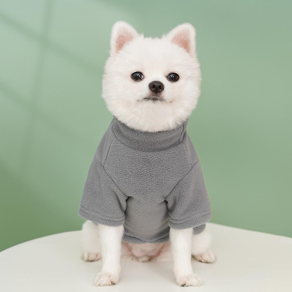 Winter Solid Color Pet Hoodie Soft Pullover Sweatshirt Fashion Warm Clothes For Small Dogs Puppy Chihuahua Cats Pet Apparel Accessories