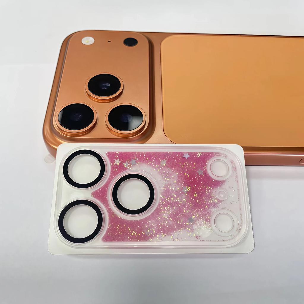 For iPhone 17 Pro Max Sand Armor Lens Film Full Coverage Anti-Drop AR Coating 17 Pro Dynamic Lens Film