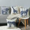 Tierischer Boho-Print Kissenbezug Zuhause Sofa Kissen Kissenbezug Dekokissenbezug