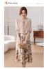 Elegant Floral Chiffon Dress - Summer 2026 Collection for Middle-Aged & Elderly Women
