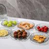 Transparent Bone Plate Glacier Pattern Snack Dish Dessert Plate Table Waste Dish Luxury Kitchen Tableware