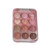 Calculator Love Eyeshadow Palette 12 Colors Matte Pearlescent Glitter Non-Flying Powder Earth Color Eyeshadow