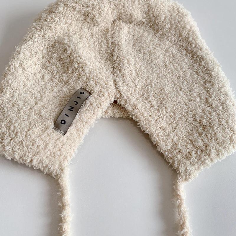 Winter Baby Beanie Cap Cartoon Ear Protection Soft Warm Knitted Hat For Boy Girl Toddler Cute Cat Crochet Hats